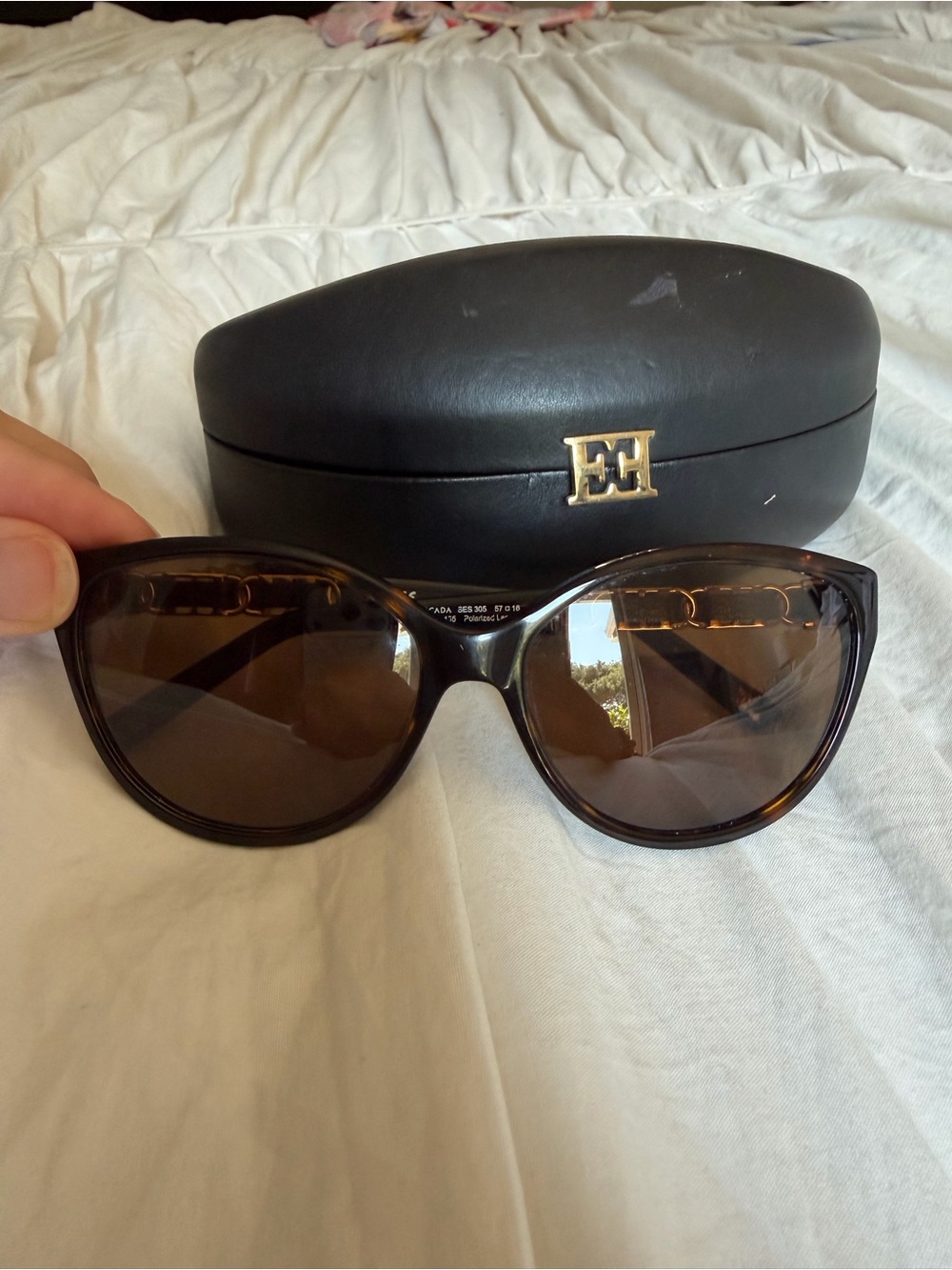 Escada Women's Brown Tortoiseshell Sunglasses